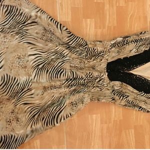 Bebe Zebra Print Dress